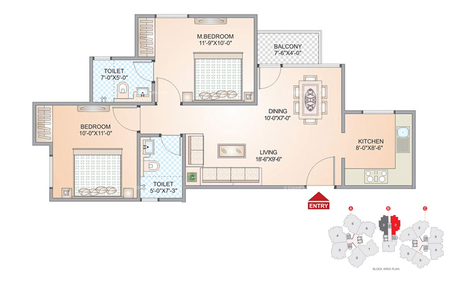 Sky 25 2 BHK 